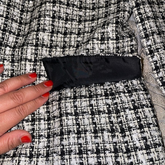 NEW Calvin Klein Petite Open Front Tweed Jacket - Picture 5 of 11